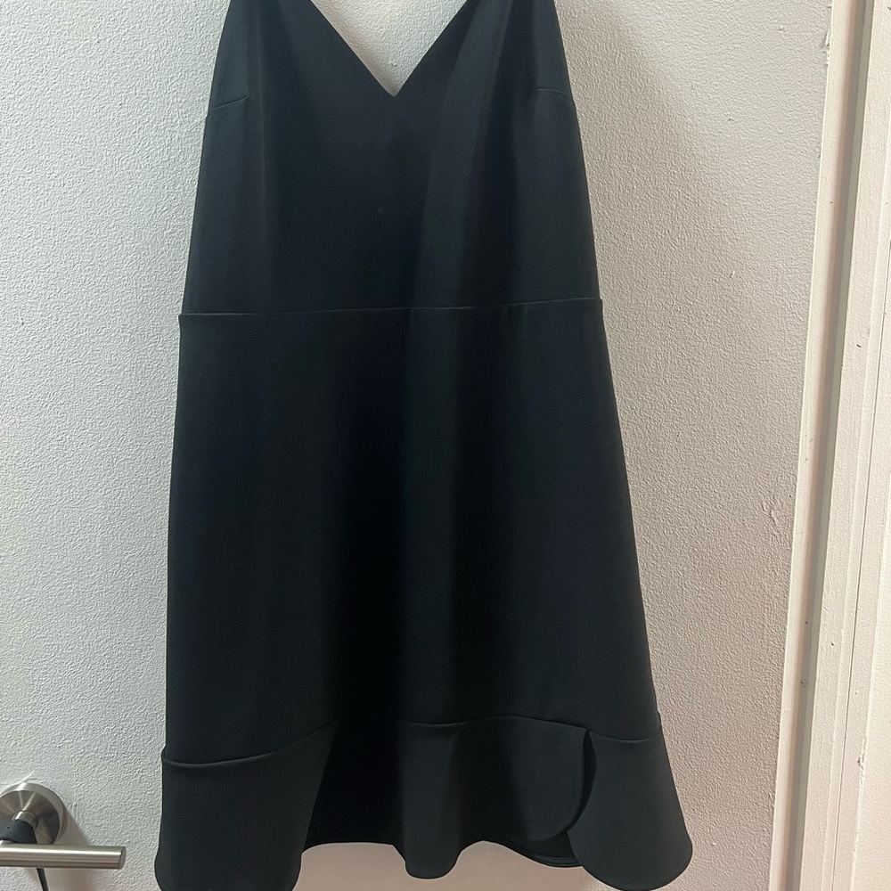 black spaghetti strap dress
